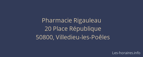 Pharmacie Rigauleau