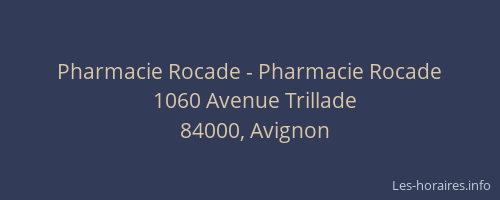 Pharmacie Rocade - Pharmacie Rocade