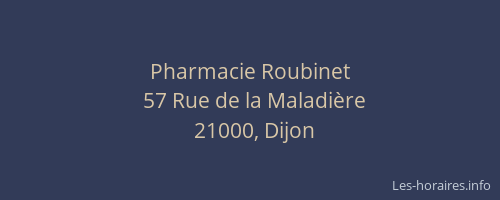 Pharmacie Roubinet