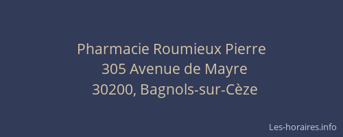 Pharmacie Roumieux Pierre