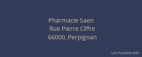 Pharmacie Saen