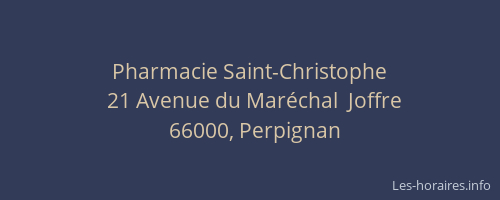 Pharmacie Saint-Christophe