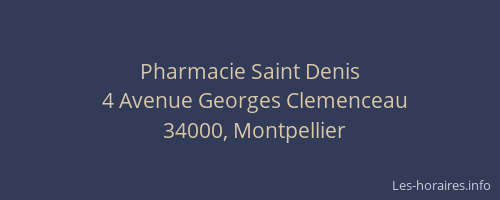 Pharmacie Saint Denis