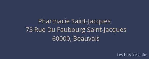 Pharmacie Saint-Jacques