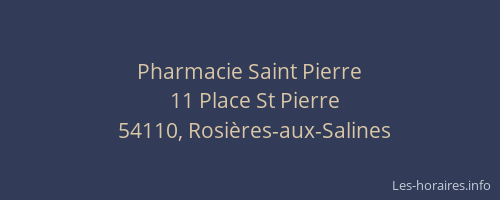 Pharmacie Saint Pierre