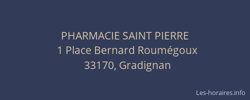 PHARMACIE SAINT PIERRE