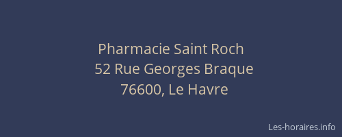 Pharmacie Saint Roch