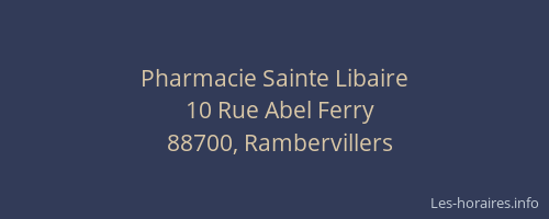 Pharmacie Sainte Libaire