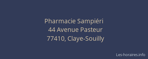 Pharmacie Sampiéri