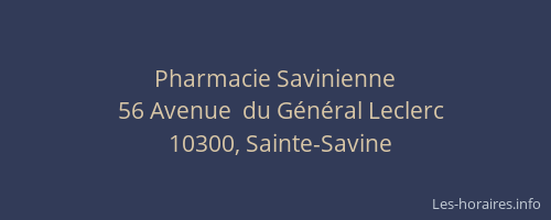 Pharmacie Savinienne
