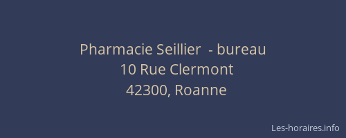 Pharmacie Seillier  - bureau