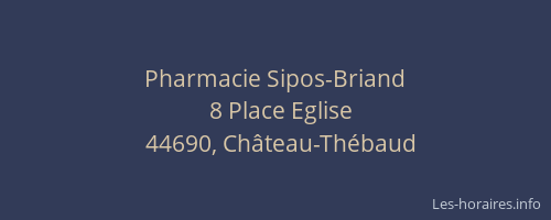 Pharmacie Sipos-Briand