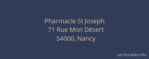 Pharmacie St Joseph
