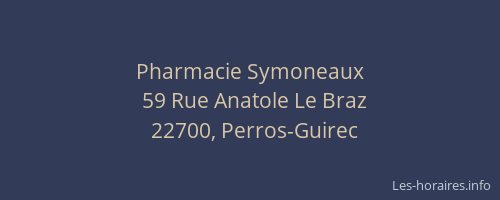 Pharmacie Symoneaux