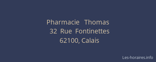 Pharmacie   Thomas