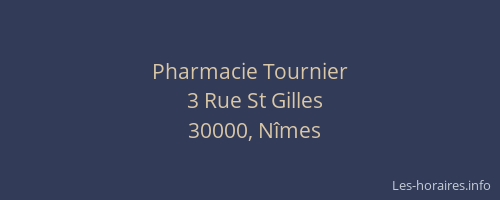 Pharmacie Tournier