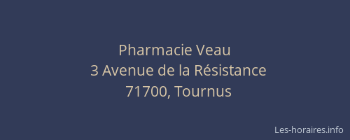 Pharmacie Veau