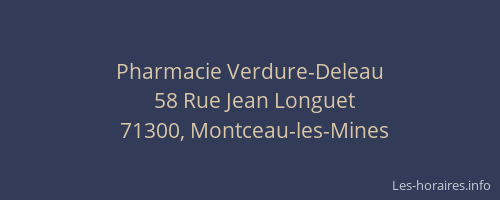 Pharmacie Verdure-Deleau