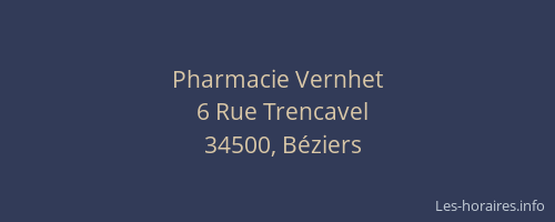 Pharmacie Vernhet