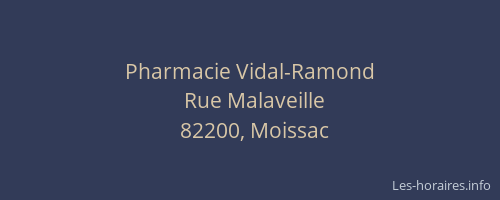 Pharmacie Vidal-Ramond