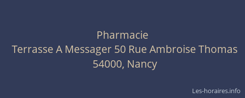 Pharmacie