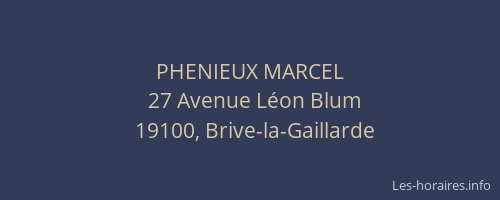 PHENIEUX MARCEL