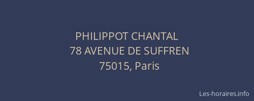 PHILIPPOT CHANTAL