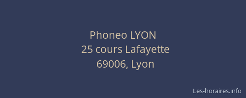 Phoneo LYON