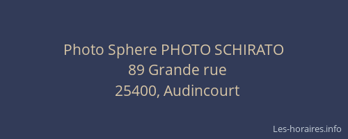 Photo Sphere PHOTO SCHIRATO