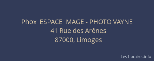 Phox  ESPACE IMAGE - PHOTO VAYNE