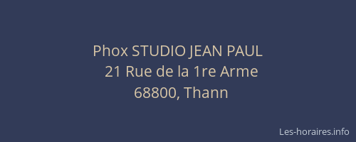 Phox STUDIO JEAN PAUL