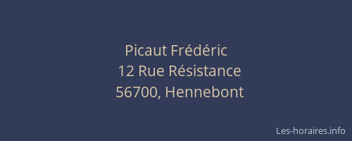 Picaut Frédéric
