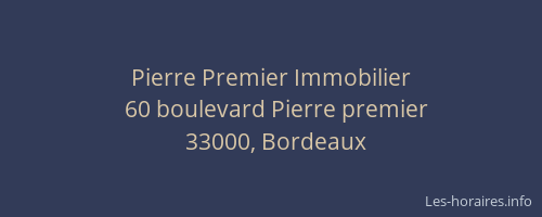 Pierre Premier Immobilier