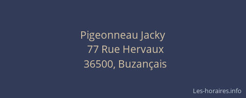 Pigeonneau Jacky