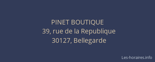 PINET BOUTIQUE