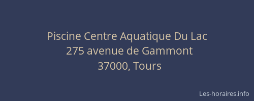 Piscine Centre Aquatique Du Lac