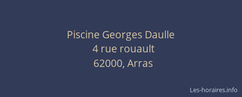 Piscine Georges Daulle