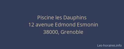 Piscine les Dauphins