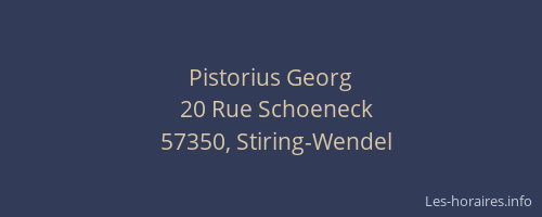 Pistorius Georg