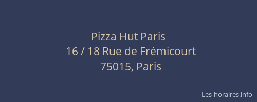 Pizza Hut Paris