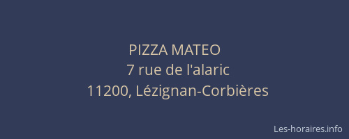 PIZZA MATEO