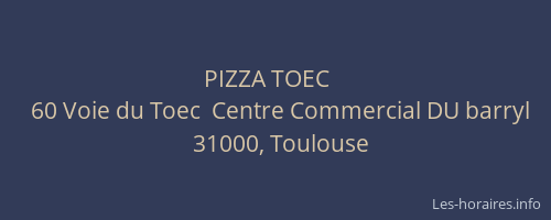 PIZZA TOEC   