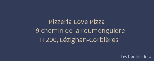 Pizzeria Love Pizza