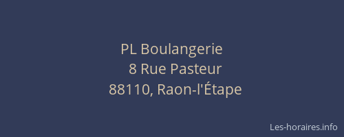 PL Boulangerie