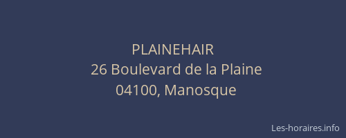 PLAINEHAIR