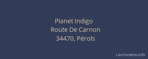 Planet Indigo