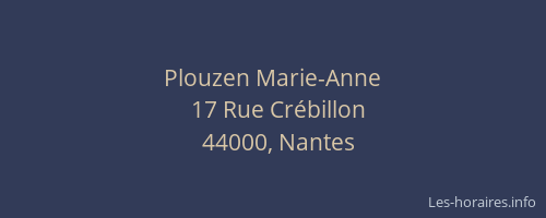 Plouzen Marie-Anne