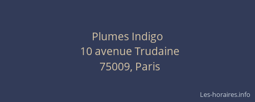 Plumes Indigo