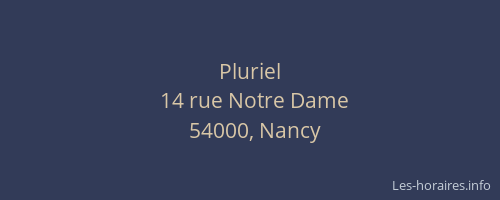 Pluriel