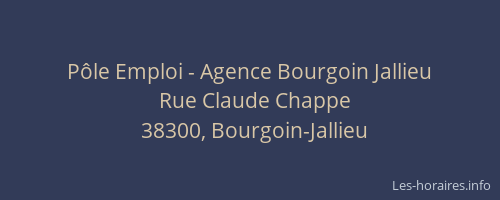 Pôle Emploi - Agence Bourgoin Jallieu